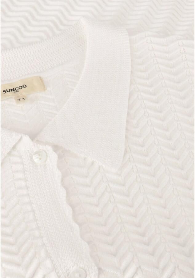 Suncoo Ecru Twist T-shirt Giblis Beige Dames