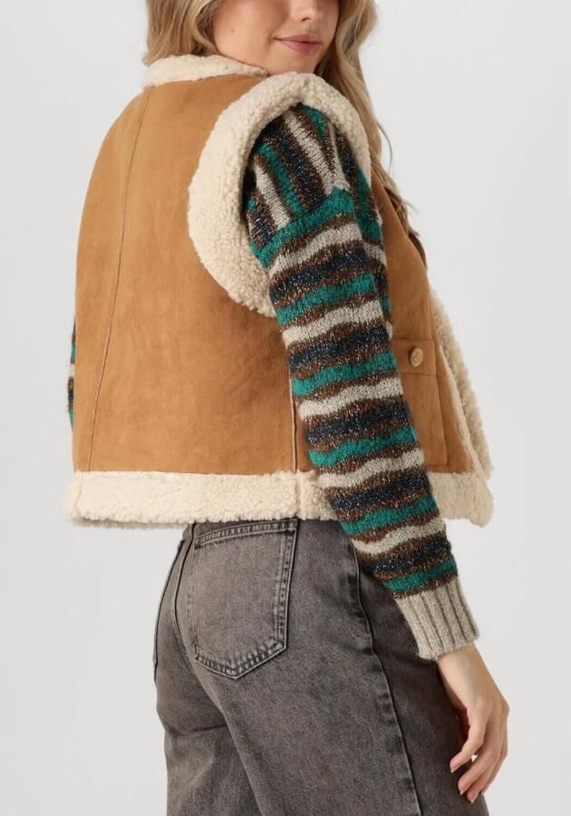 Suncoo Elegante Camel Vest voor Vrouwen Brown Dames - Foto 2