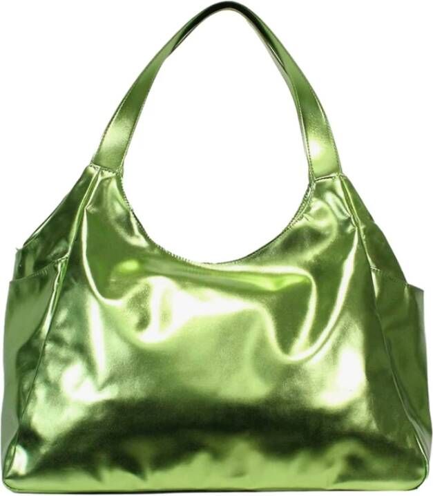 Sundek Strandtas met Logoprint Green Dames