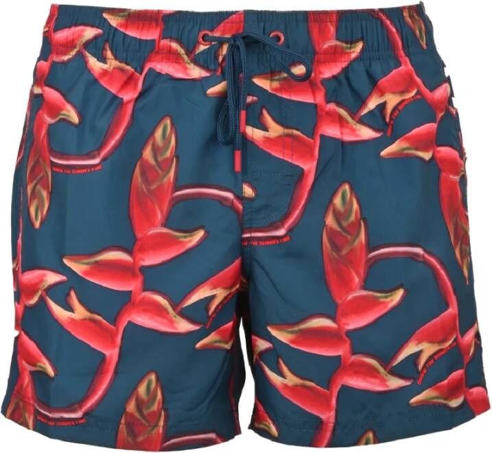 Sundek Bloemenprint Polyester Zwemkleding Multicolor Heren