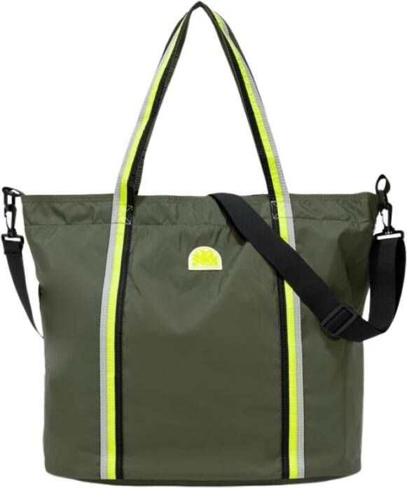Sundek Regenboog Schouder Tote Tas Green Dames