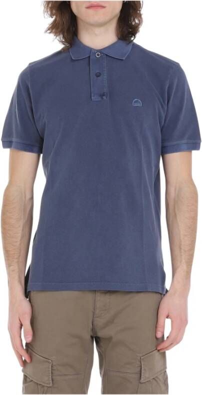 Sundek Polo Slavata Con -logo Blauw Heren