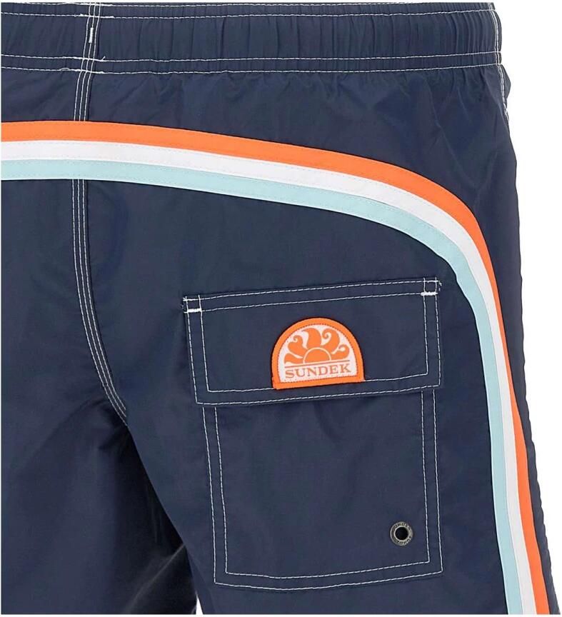 Sundek Iconische Taffeta Heren Boxershorts Blue Heren - Foto 5