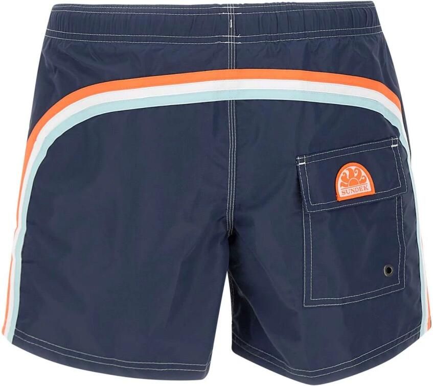 Sundek Iconische Taffeta Heren Boxershorts Blue Heren - Foto 6