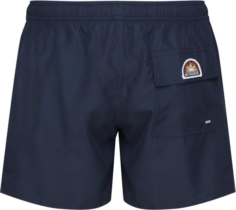 Sundek Fluo Groene Nylon Shorts Elastische Taille Blue Heren - Foto 2