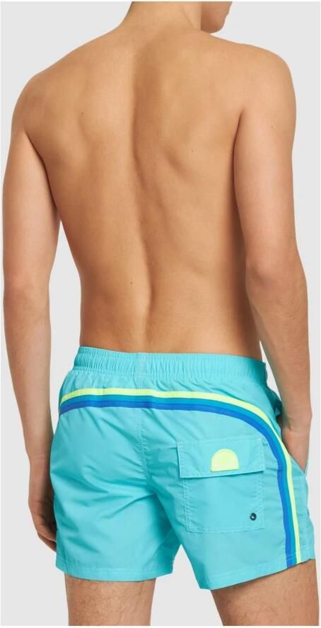 SUNDEK Heren Zwembroeken M4s001 Boardshort Blauw - Foto 2