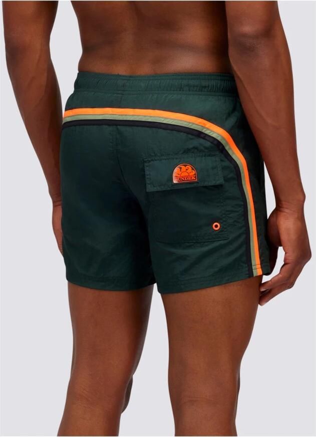 Sundek Zee Boxershorts Kostuum Elastische Taille Green Heren - Foto 5