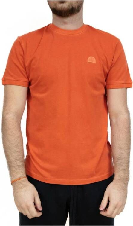 Sundek T-Shirts Oranje Heren