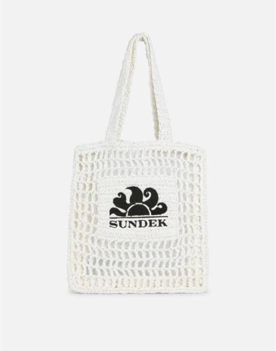 Sundek Tote Bags Wit Unisex