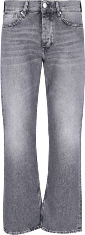 Sunflower Zwarte Stonewashed Katoenen Jeans Aw23 Gray Heren