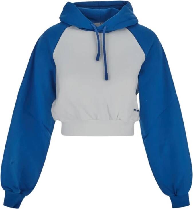 Sunnei Cropped Hoodie Wit Dames