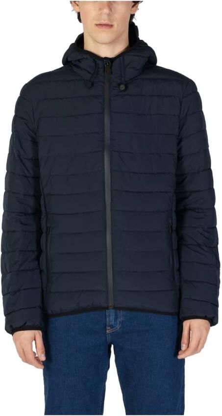 Suns Blauwe Polyesterjas voor Mannen Blue Heren - Foto 3