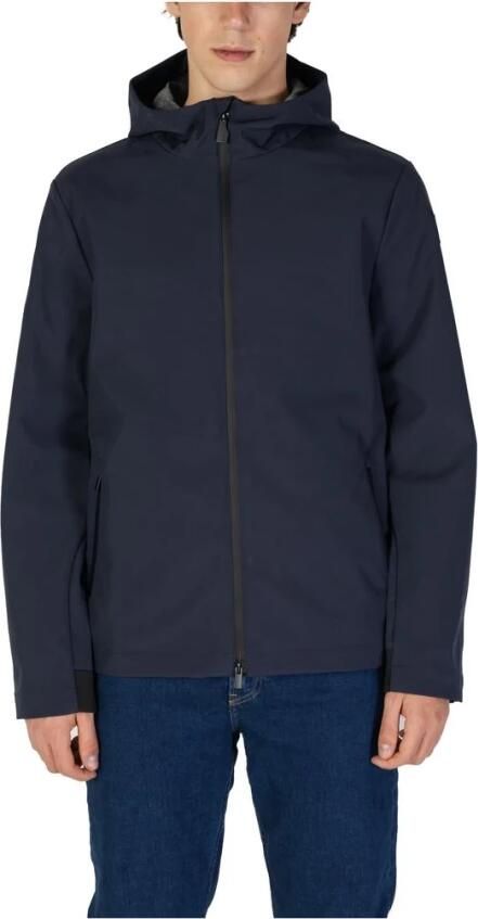 Suns Blauwe Polyesterjas voor Mannen Blue Heren