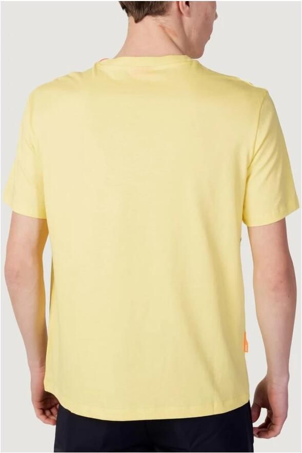 Sunspel Gele effen ronde hals T-shirt voor heren Yellow Heren - Foto 3
