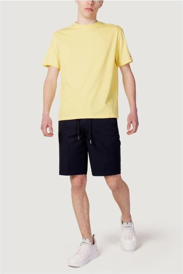 Sunspel Gele effen ronde hals T-shirt voor heren Yellow Heren - Foto 2