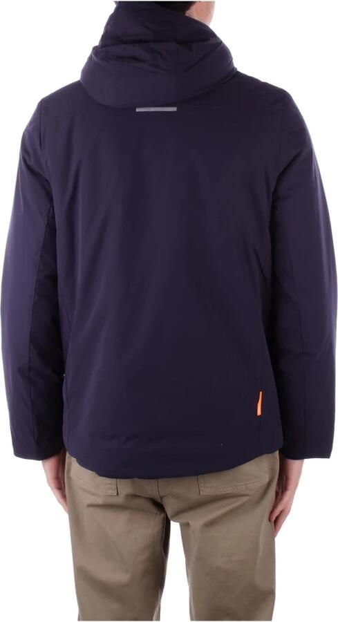 Suns Gewatteerde jas met capuchon en rits Blue Heren