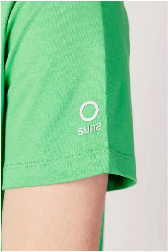 Suns Groen Katoenen Heren T-Shirt Lente Zomer Green Heren - Foto 2