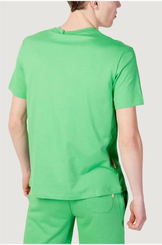 Suns Groen Katoenen Heren T-Shirt Lente Zomer Green Heren - Foto 3