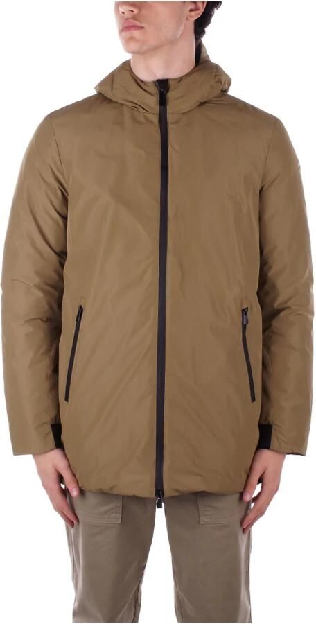 Suns Groene hoodie met ritssluiting zakken Green Heren - Foto 6