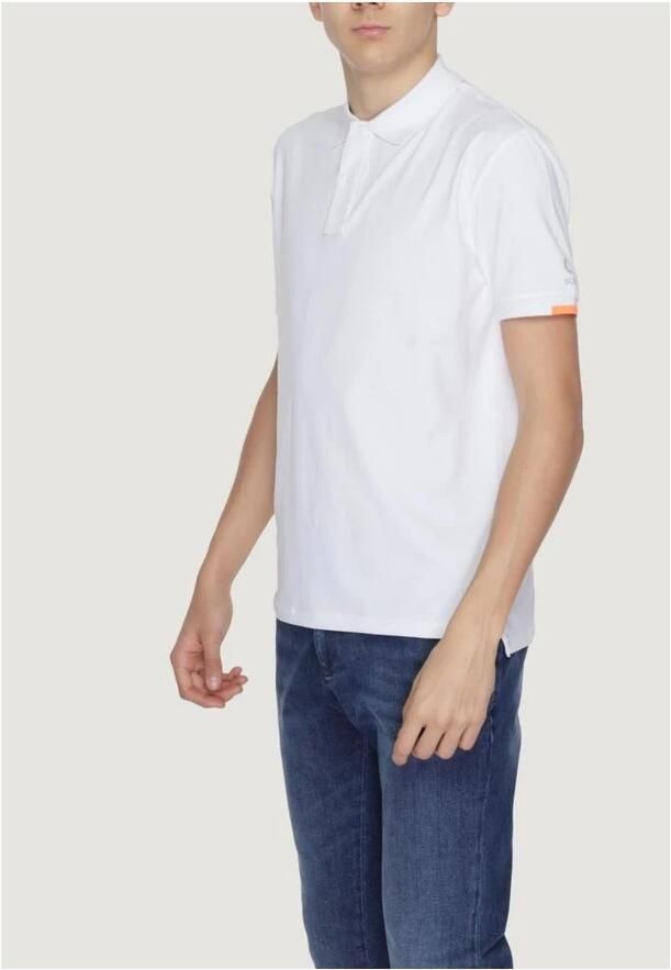 Suns Katoenen Polo Shirt Lente Zomer Collectie White Heren - Foto 2