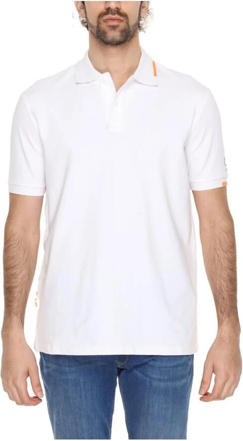 Suns Katoenen Polo Shirt Lente Zomer Collectie White Heren - Foto 4