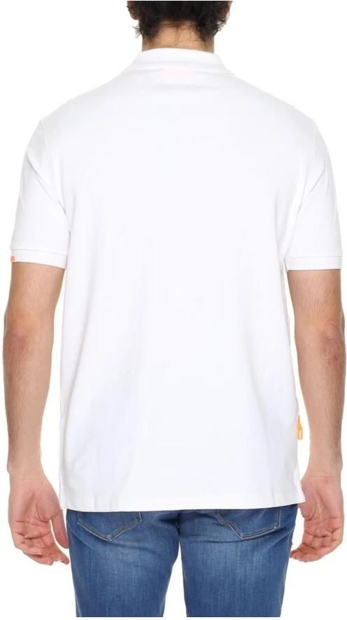 Suns Katoenen Polo Shirt Lente Zomer Collectie White Heren