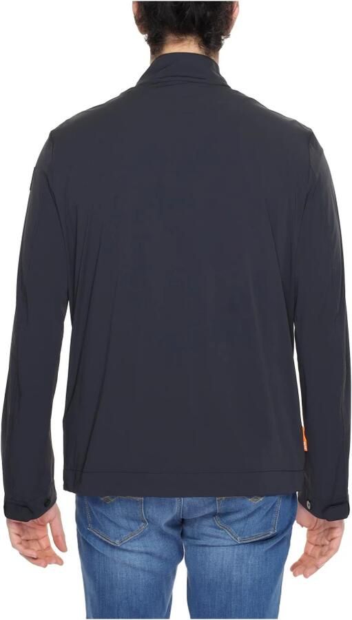 Suns Klassieke Zwarte Blazer met Ritssluiting Black Heren