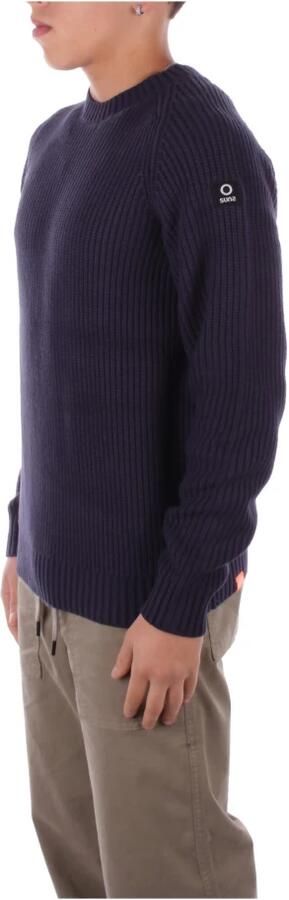 Suns Logo Sweater Regular Fit Katoen Acryl Blue Heren - Foto 5