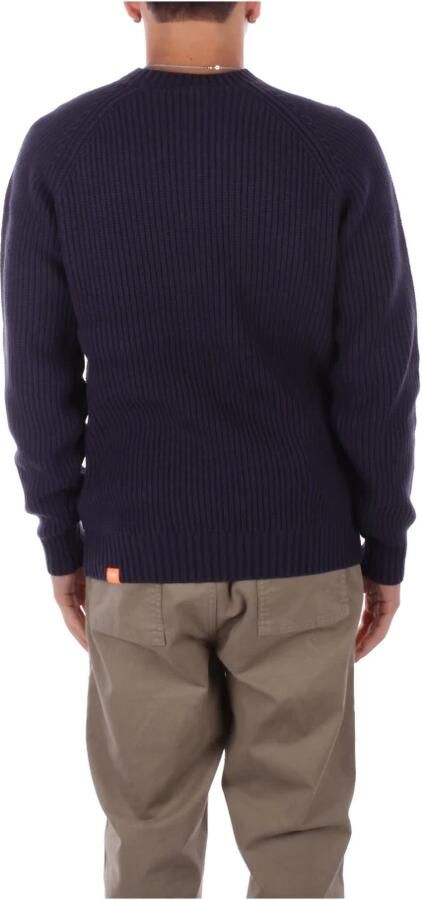 Suns Logo Sweater Regular Fit Katoen Acryl Blue Heren