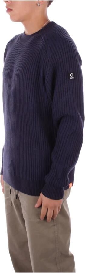 Suns Logo Sweaters Regular Fit Cotton Blend Blue Heren - Foto 4