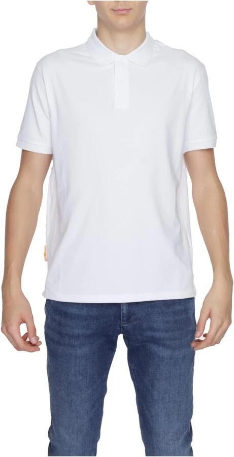 Suns Katoenen Polo Shirt Lente Zomer Collectie White Heren - Foto 4