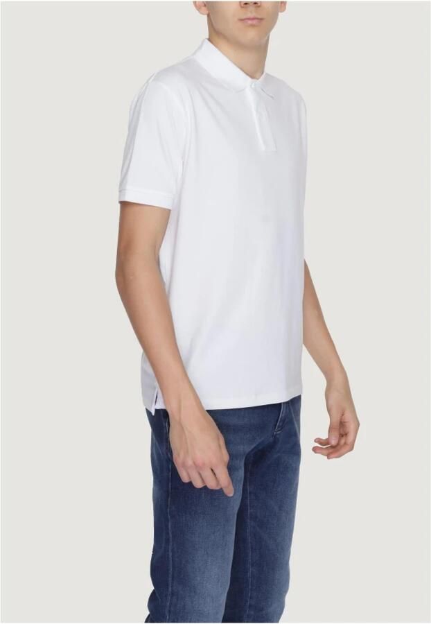 Suns Katoenen Polo Shirt Lente Zomer Collectie White Heren