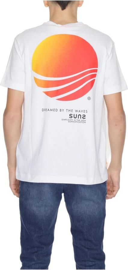 Suns Witte Katoenen T-Shirt Collectie voor Mannen White Heren - Foto 3
