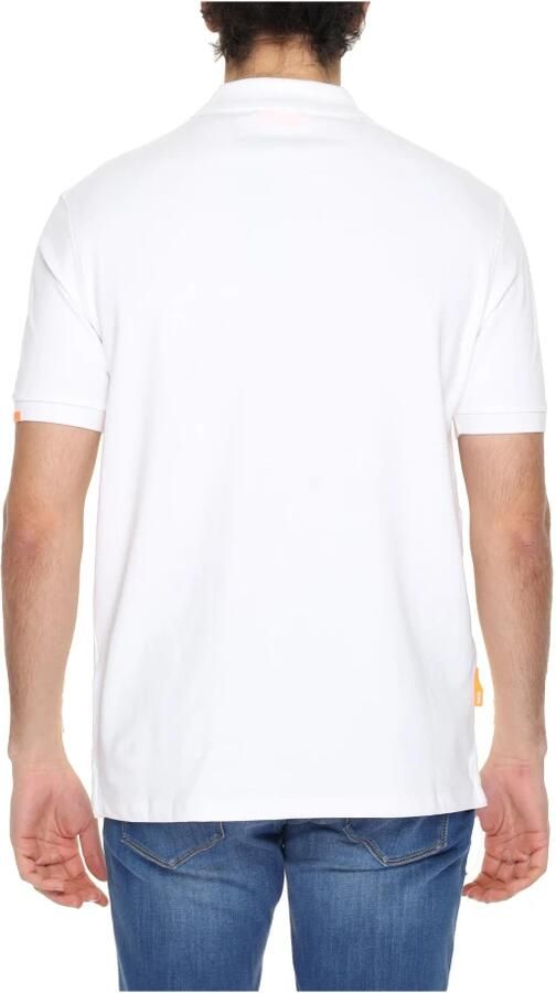 Suns Katoenen Polo Shirt Lente Zomer Collectie White Heren