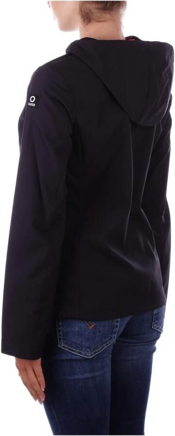 Suns Zwarte Hoodie met Ritssluiting Black Dames