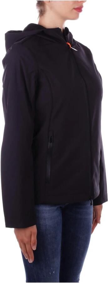 Suns Zwarte Hoodie met Ritssluiting Black Dames - Foto 2