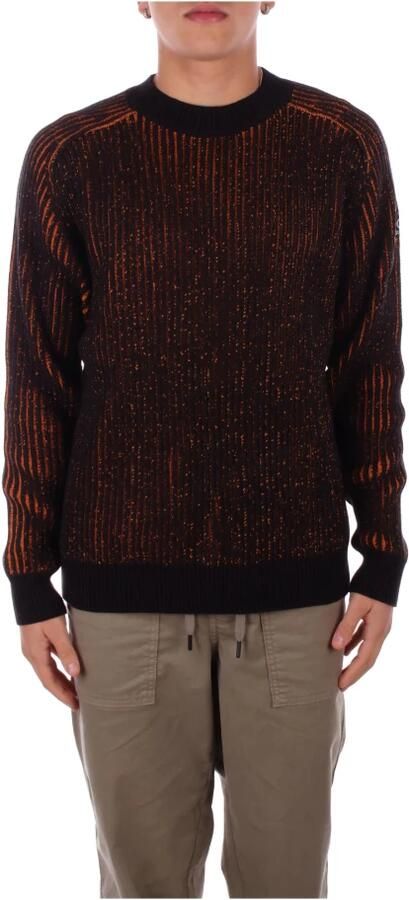 Suns Zwarte Logo Sweater Regular Fit Black Heren - Foto 5