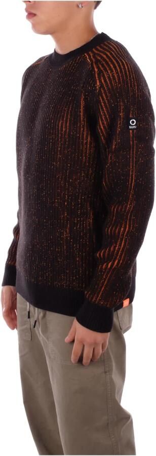 Suns Zwarte Logo Sweater Regular Fit Black Heren - Foto 3