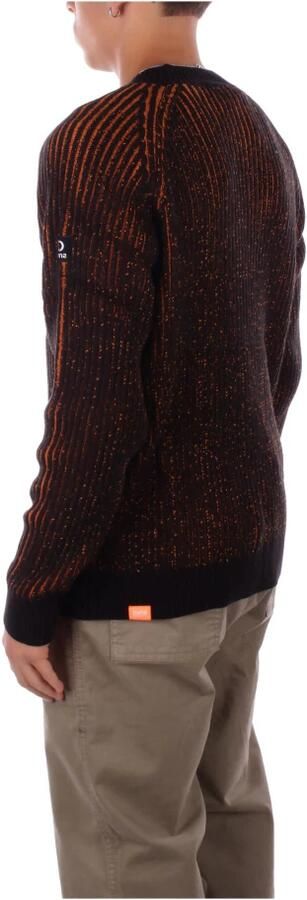 Suns Zwarte Logo Sweater Regular Fit Black Heren - Foto 4