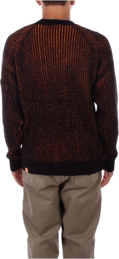 Suns Zwarte Logo Sweater Regular Fit Black Heren