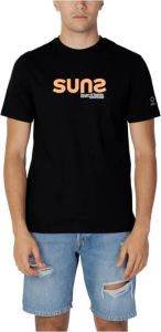 Sunspel Heren Zwart Kortemouw T-shirt Zwart Heren