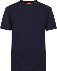 Sunspel Katoenen T-shirt Navy Blauw Heren
