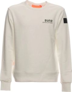 Sunspel Mfs03002U OFF White Sweatshirt Wit Heren