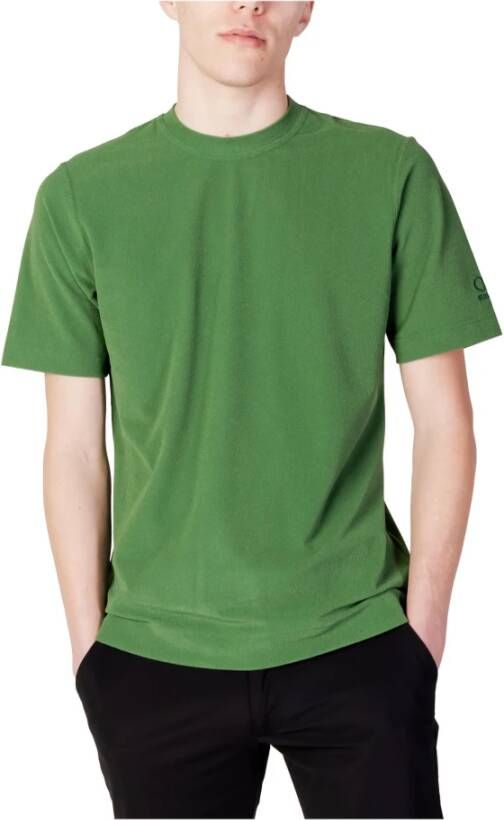 Sunspel Groene Effen Korte Mouw T-shirt Green Heren