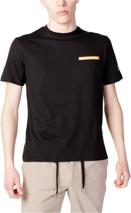 Sunspel Heren Zwart Print T-shirt Black Heren