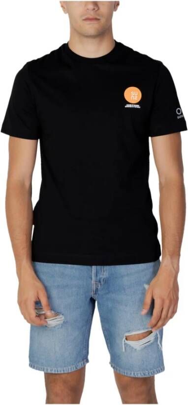 Sunspel Zwarte T-shirt voor heren Black Heren