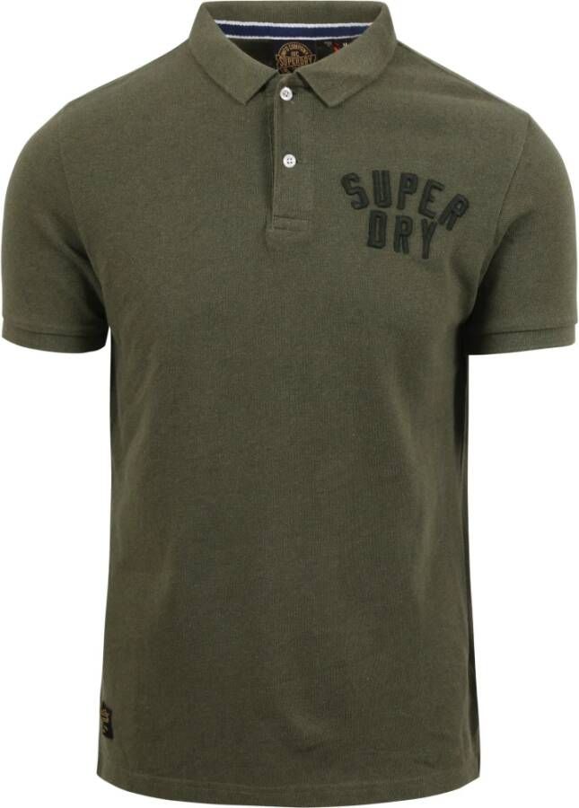 Superdry Classic Pique Polo Superstate Groen Heren