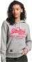 Superdry Dames sweatshirt met capuchon Logo vintage Grijs Dames - Thumbnail 1