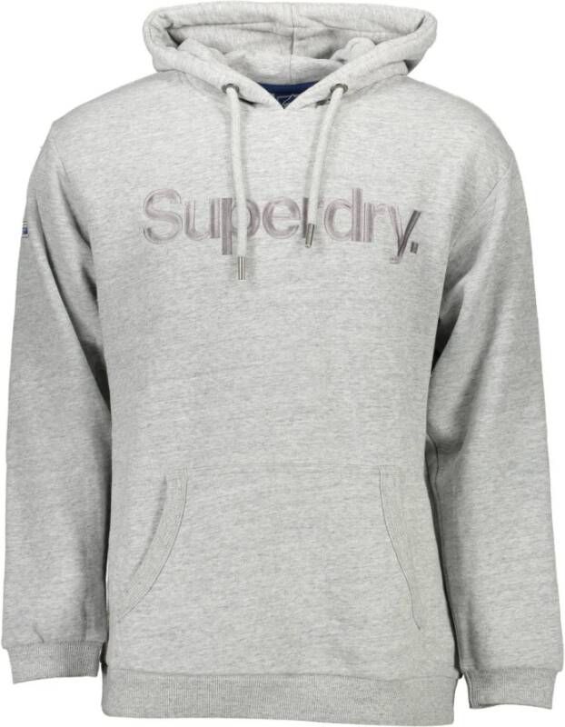 Superdry Gray Cotton Sweater Grijs Heren
