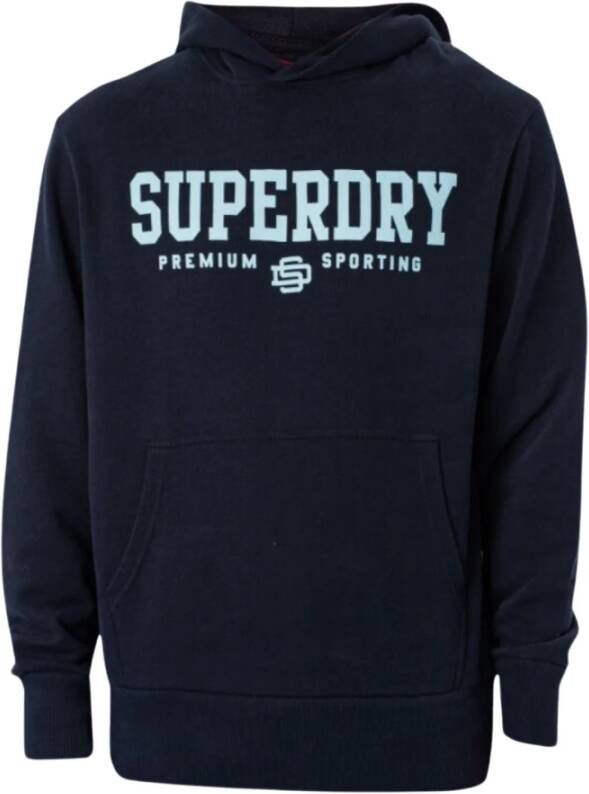 Superdry Lente sweatshirt. 100% katoen. Blauw Heren